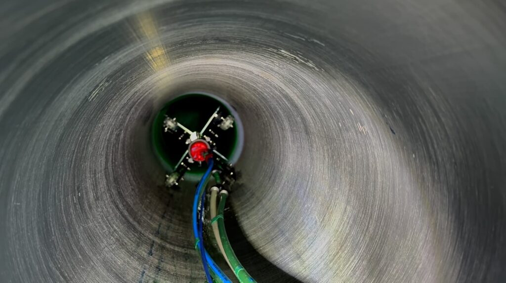 reparación de tubería de gran diámetro sin obras con resina epoxi